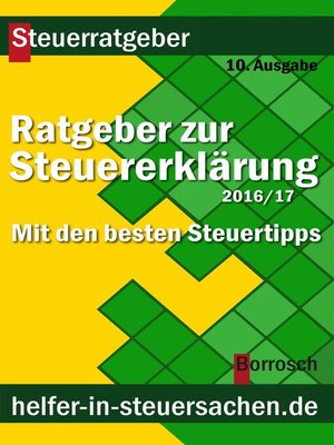 cover image of Ratgeber zur Steuererklärung 2016/2017